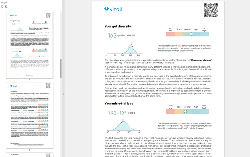 Gut Microbiome Shotgun Sequencing Risk Scoring Example Report